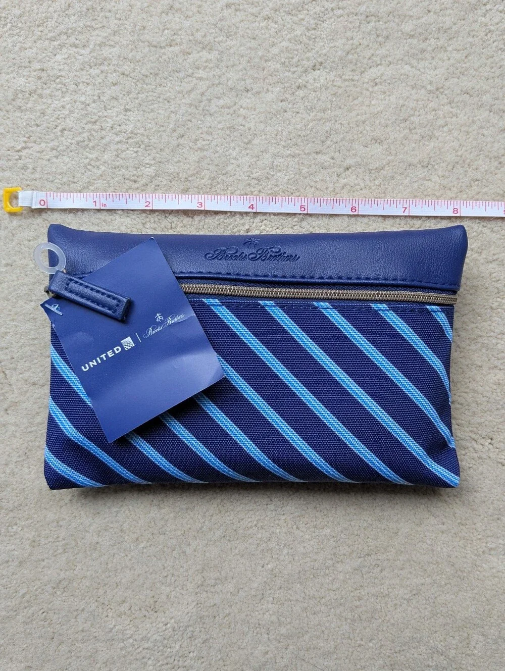 United x Brooks Brothers & Perricone MD products Travel Amenity Bag